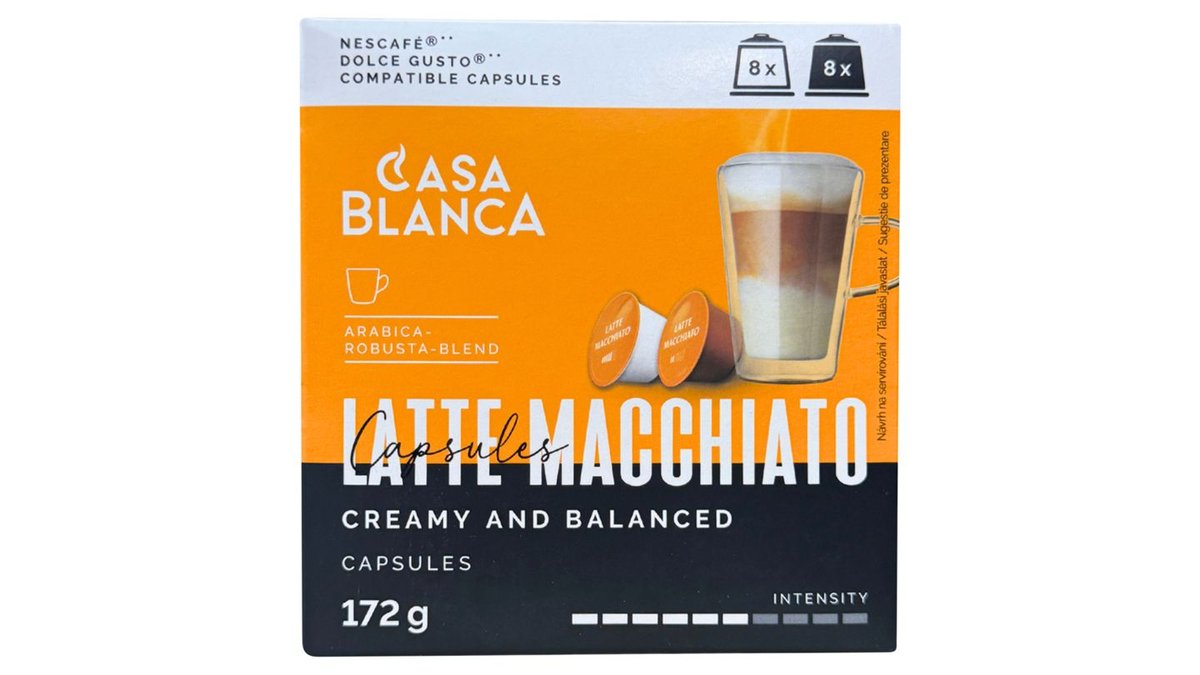 Casa Blanca Latte Macchiato pražená mletá káva 172g
