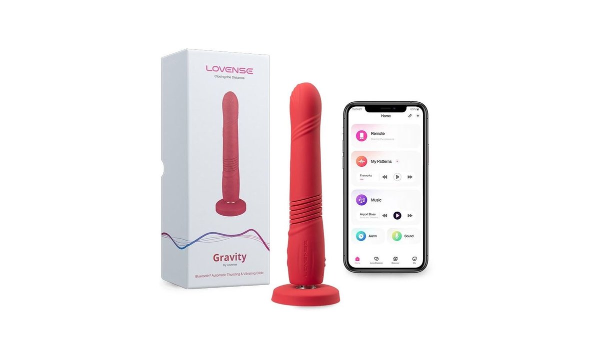 Lovense Gravity wibrator z ruchem posuwistym na apkę