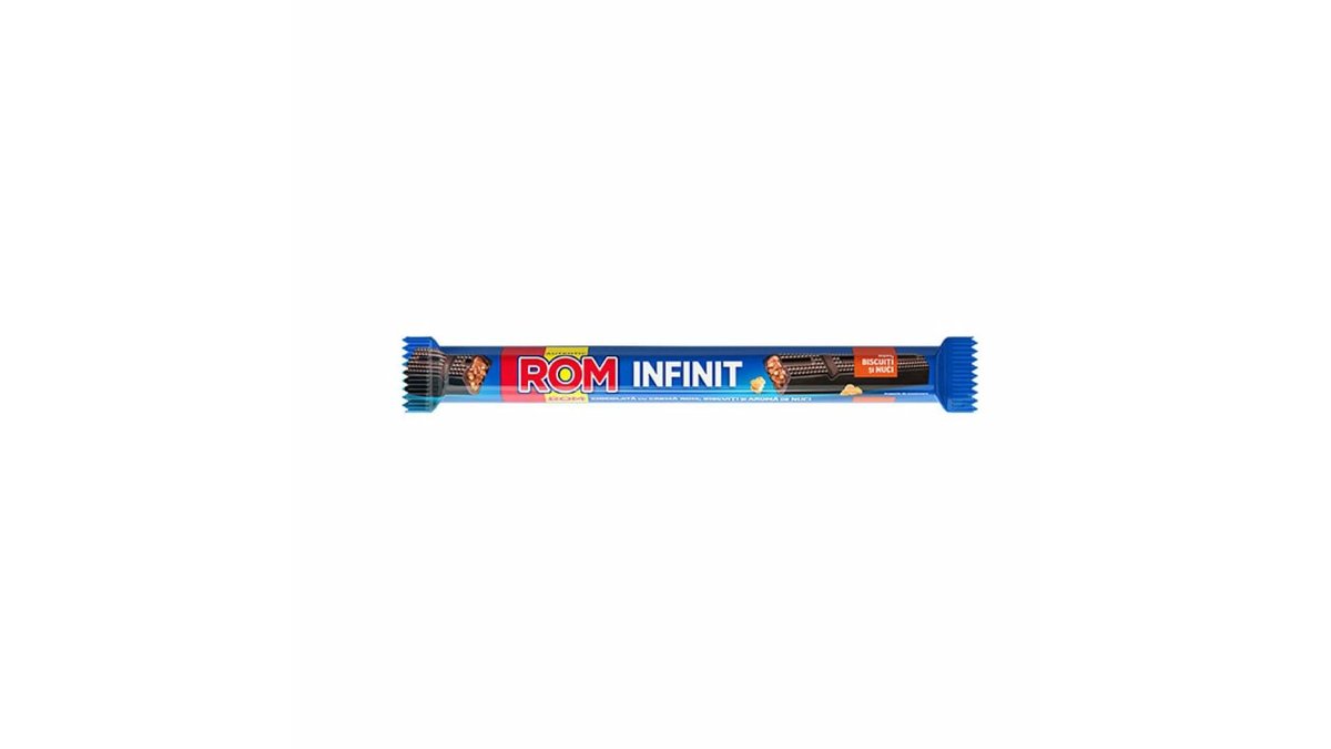 Baton de ciocolata Rom Infinit, cu nuci si biscuiti, 37 g | Auchan ...