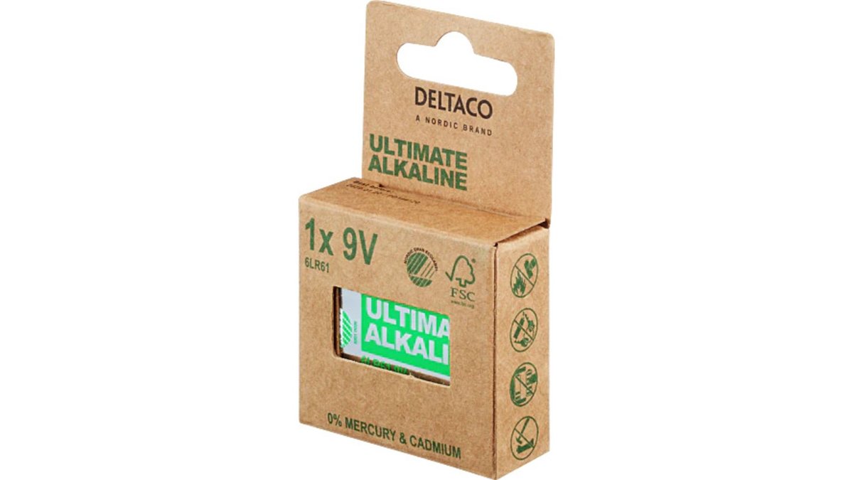 Ultimate Alkaline paristo 9V, 6LR61, 1kpl