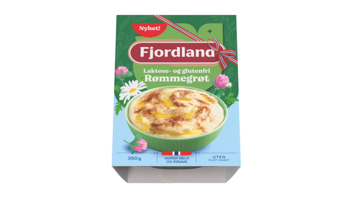 Fjordland Rømmegrøt Laktosefri & Glutenfri, 350 g
