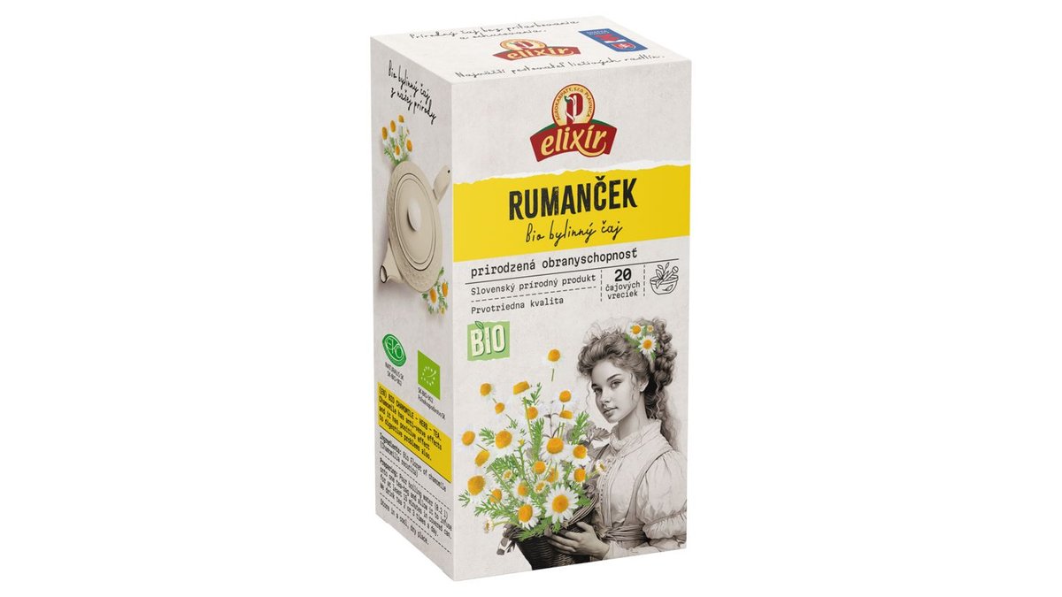 Elixír Bio rumanček bylinný čaj 20 x 1,5 g (30 g)