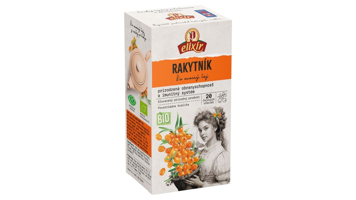 Elixír Bio rakytník karpatský ovocný čaj 20 x 3 g (60 g)