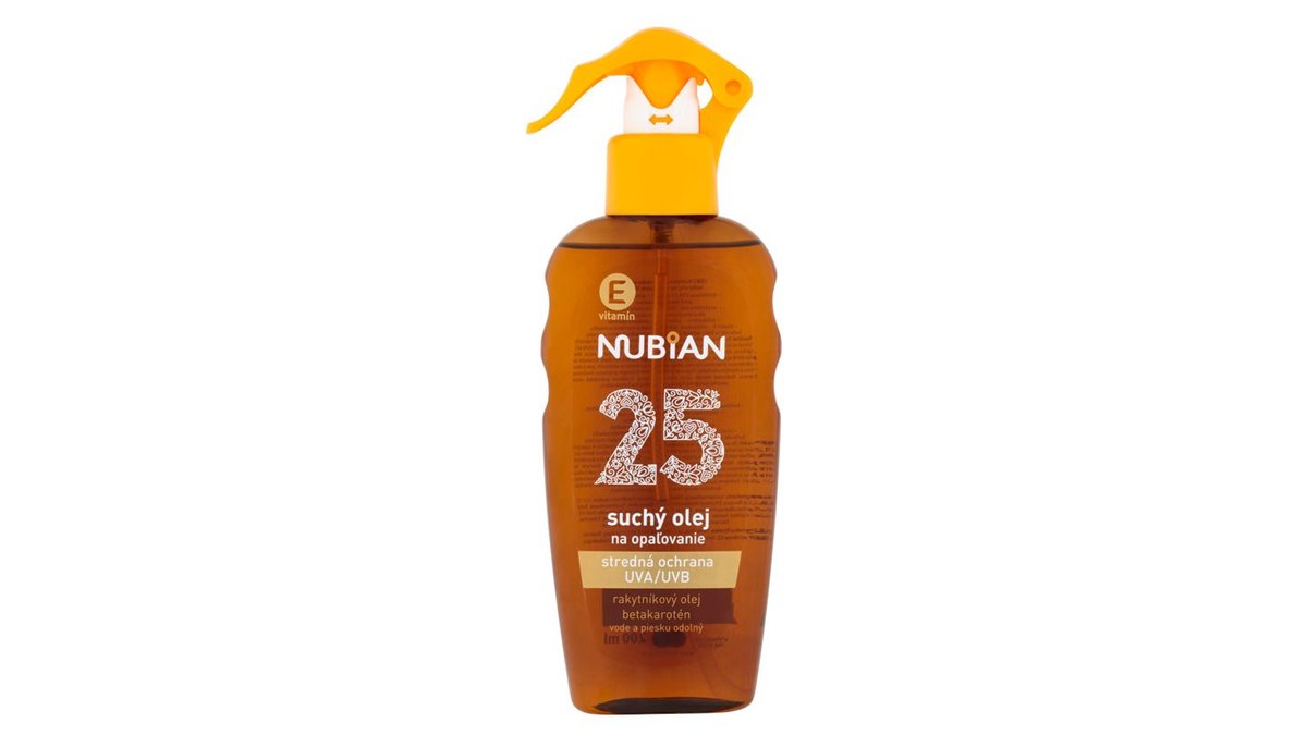 Nubian Suchý olej na opaľovanie SPF 25 200 ml
