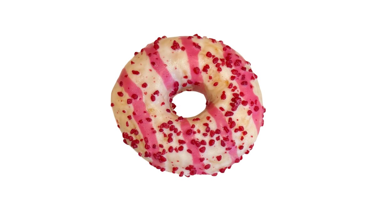 Donut s náplní jahodovou