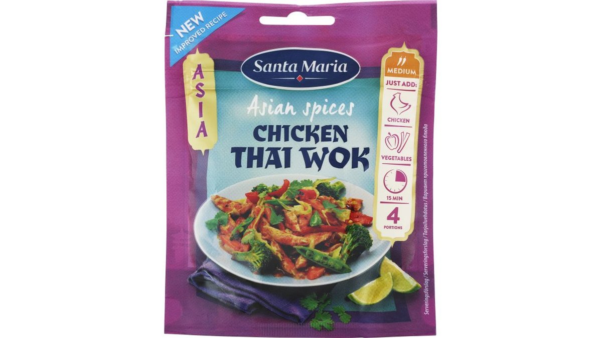 Santa Maria Kryddmix Thai-Wok Kyckling, 30 g