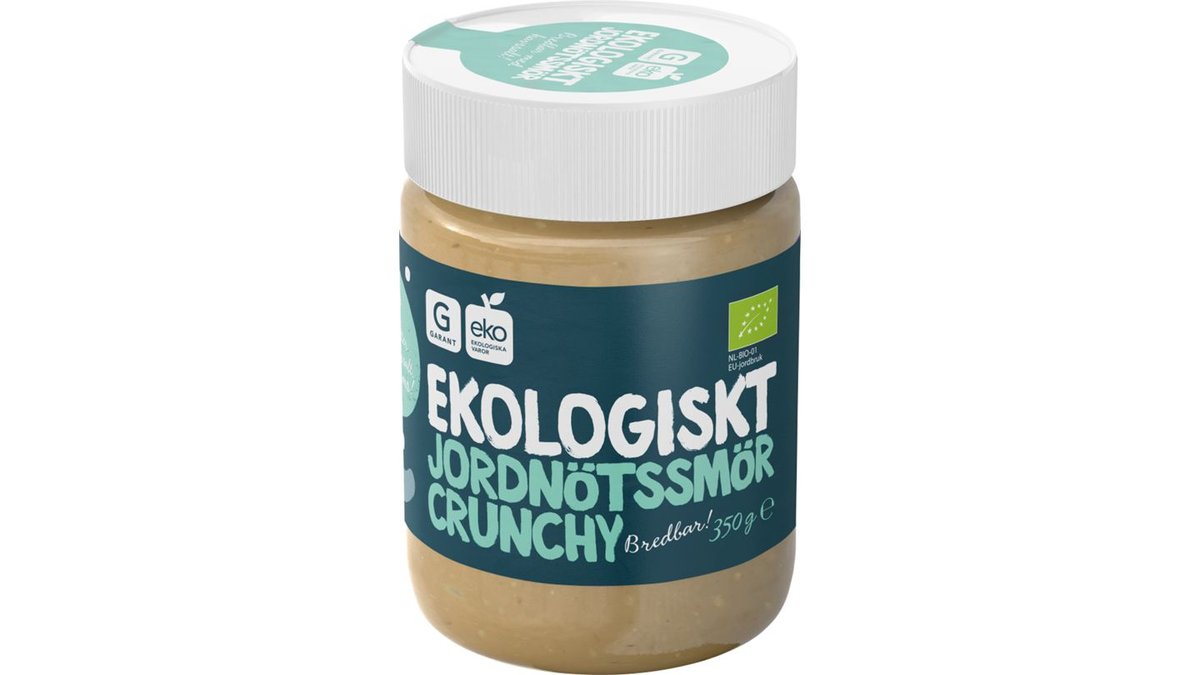 Garant Jordnötssmör Crunchy EKO, 350 g