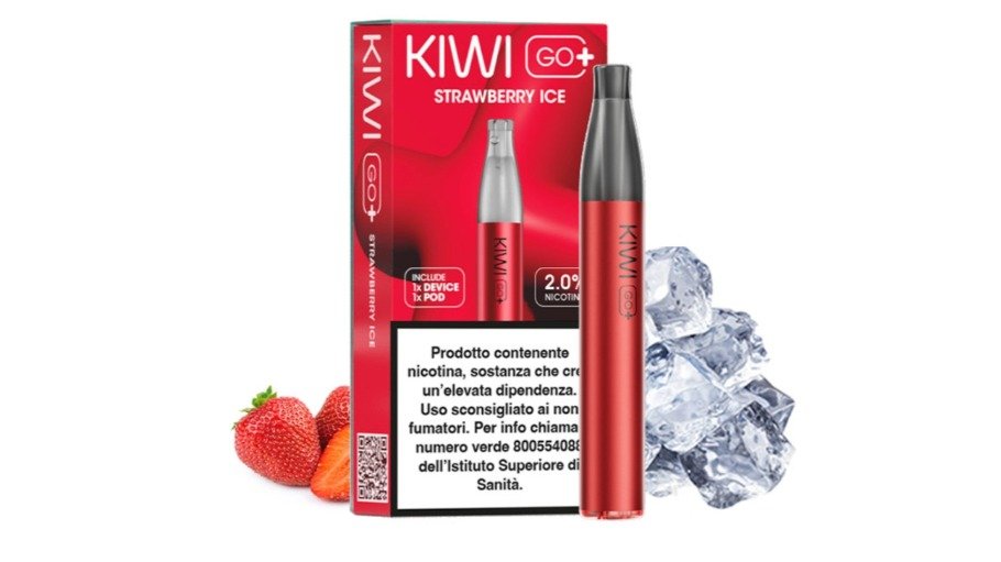 Kiwi Go+ Device - Strawberry Ice 20mg | The Steam House - Vape Shop