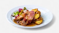Objednať Sous vide bravčová panenka, portobello ragú so slaninou