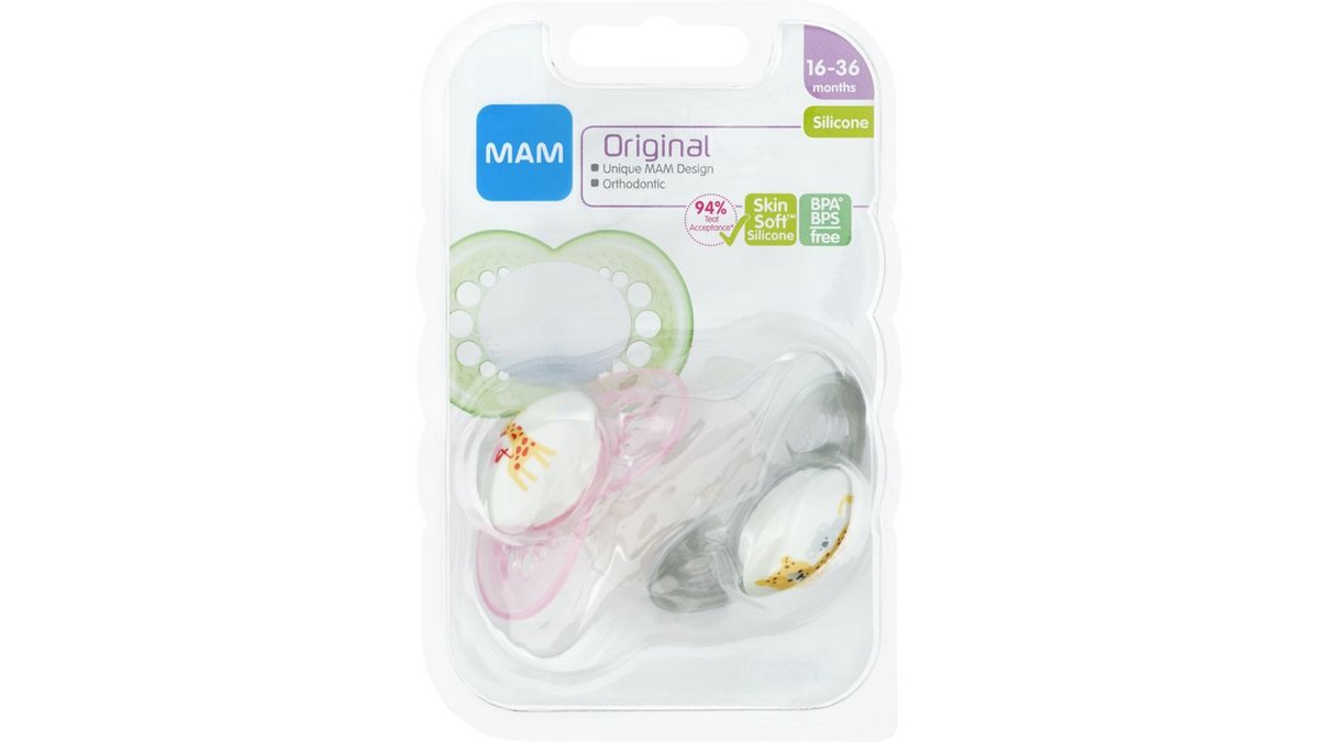 Mam Napp Original 16-36 M Sil, 2-pack
