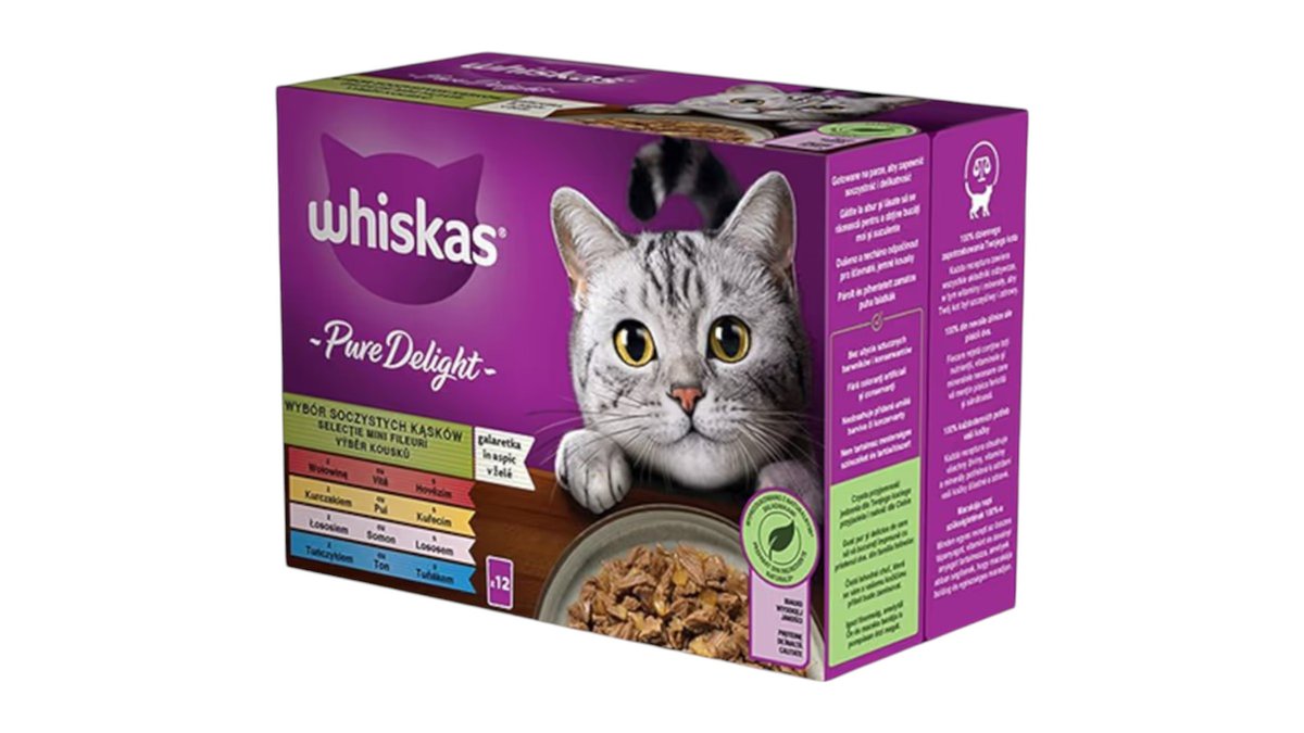 Whiskas Casserole Mixed Selection Box, (12x85 g), 1020 g Wolt