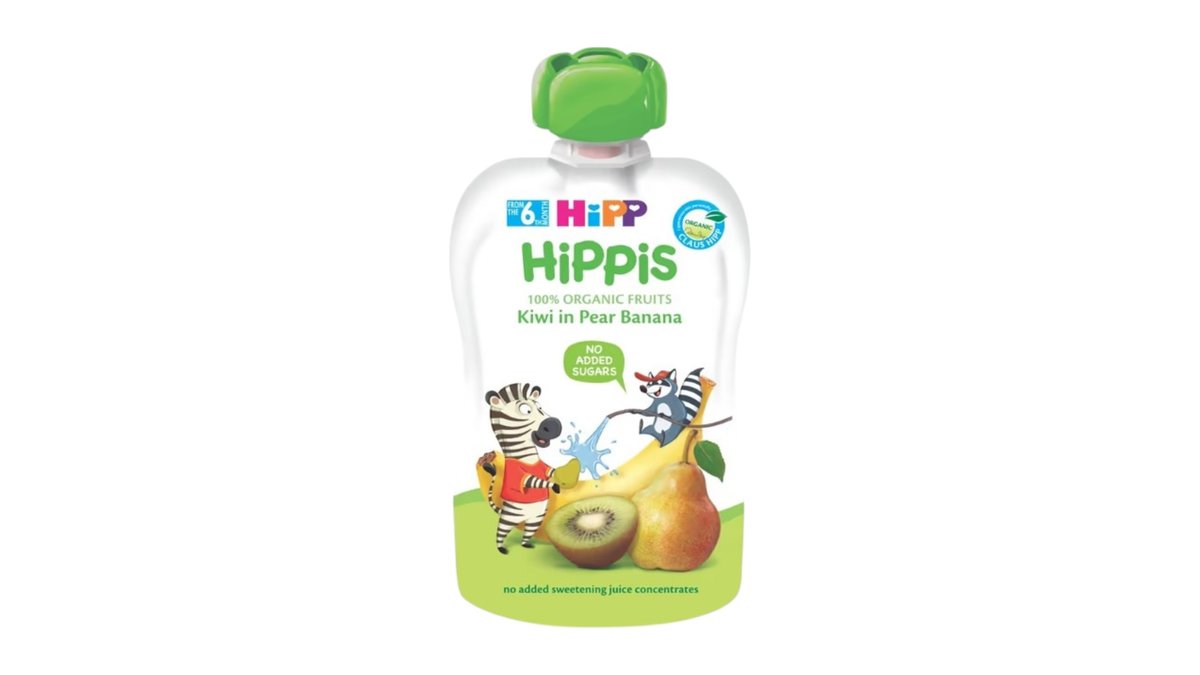 Hipp Pear Banana and Kiwi Puree Pouch, 100 g Wolt Market Qormi