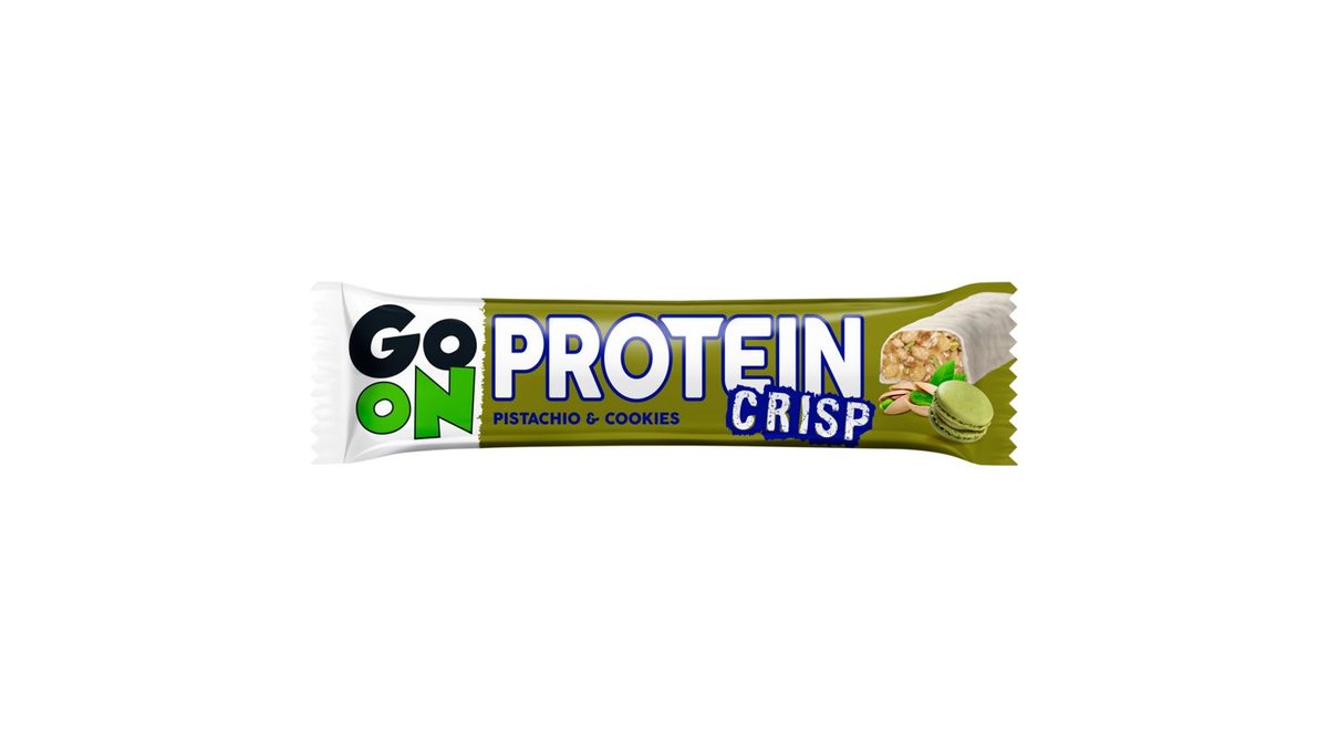 Go On Protein Crisp Baton białkowy z ciasteczkami i pistacjami w polewie 45 g