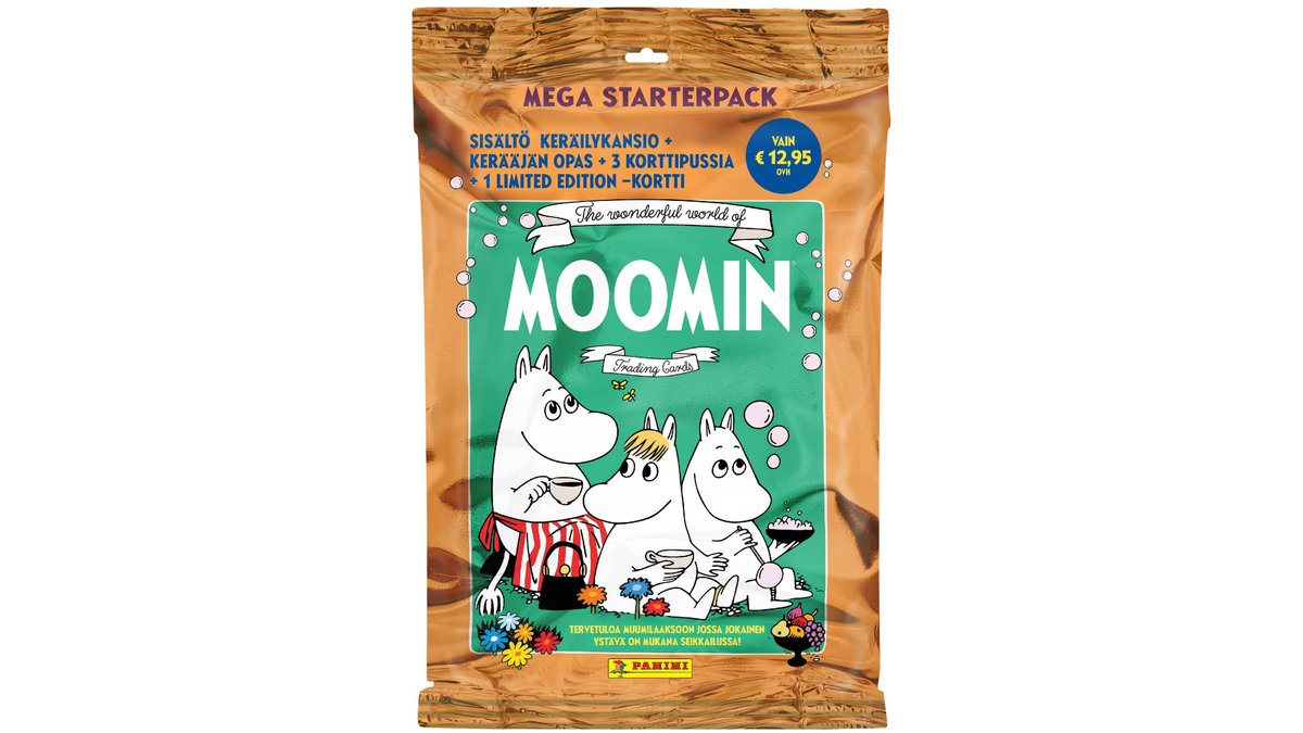 The Wonderful World of Moomin -aloituspakkaus keräilykortit