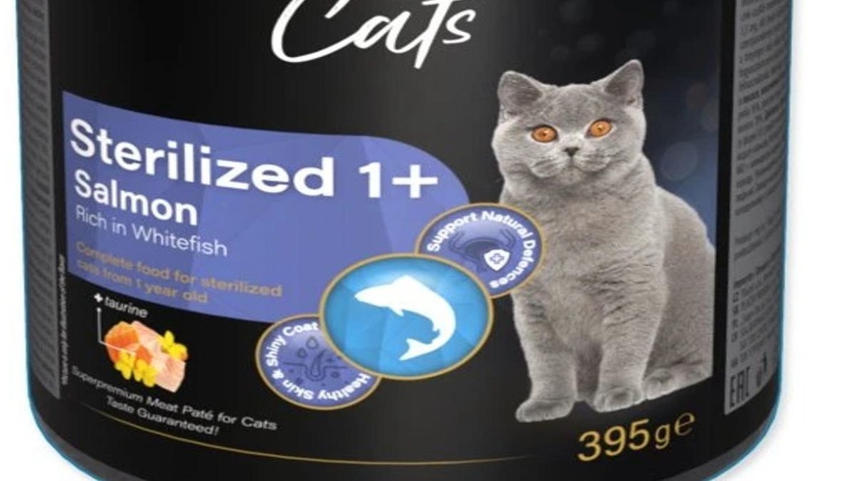 Prospera Plus Cat Meat Paté Sterilized 1+, Salmon, Whitefish 395g