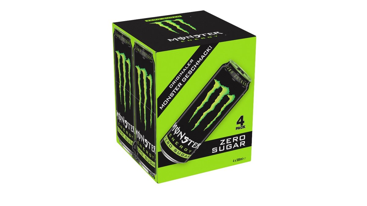 Monster Energy Drink Zero Sugar, 4x0,5 l | Wolt Market Prenzlauer Berg ...