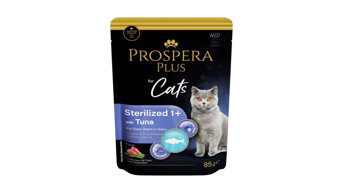 Prospera Plus Pouch Sterilized 1+, Tuna, Beans 85g