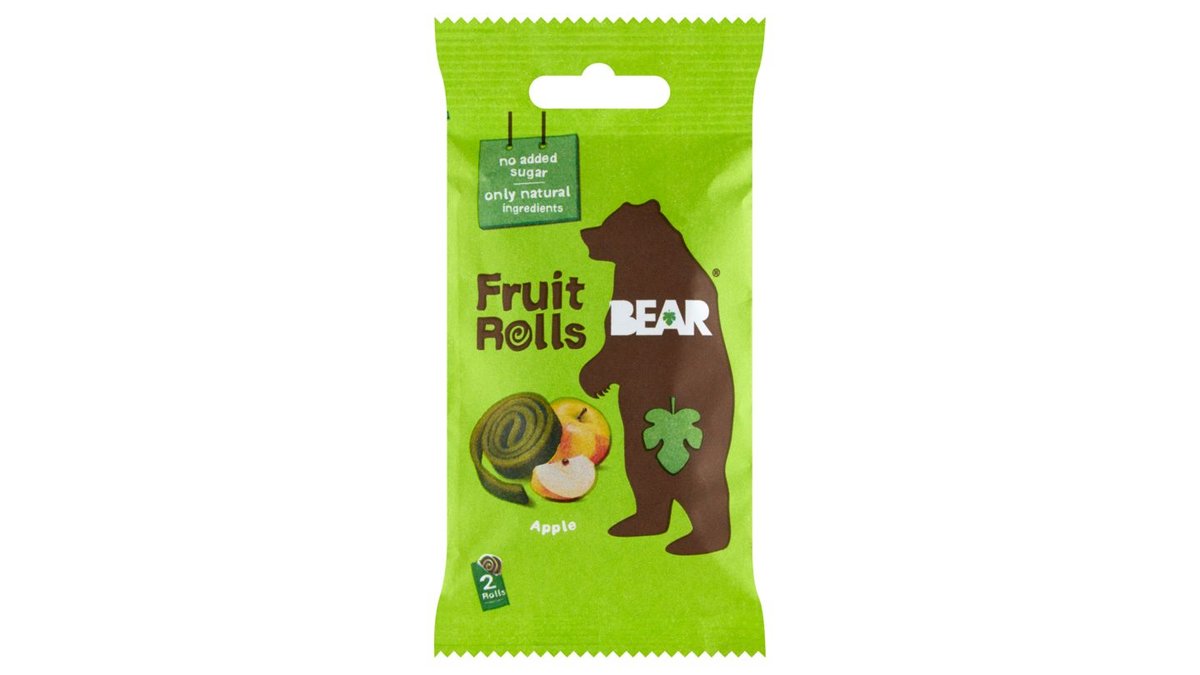 Bear Apple jemne sušené rolované plátky z ovocia a zeleniny 2 ks 20 g