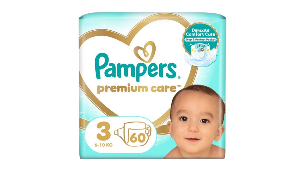 Pampers Premium Care teipmähkmed S3 6–10kg 60tk