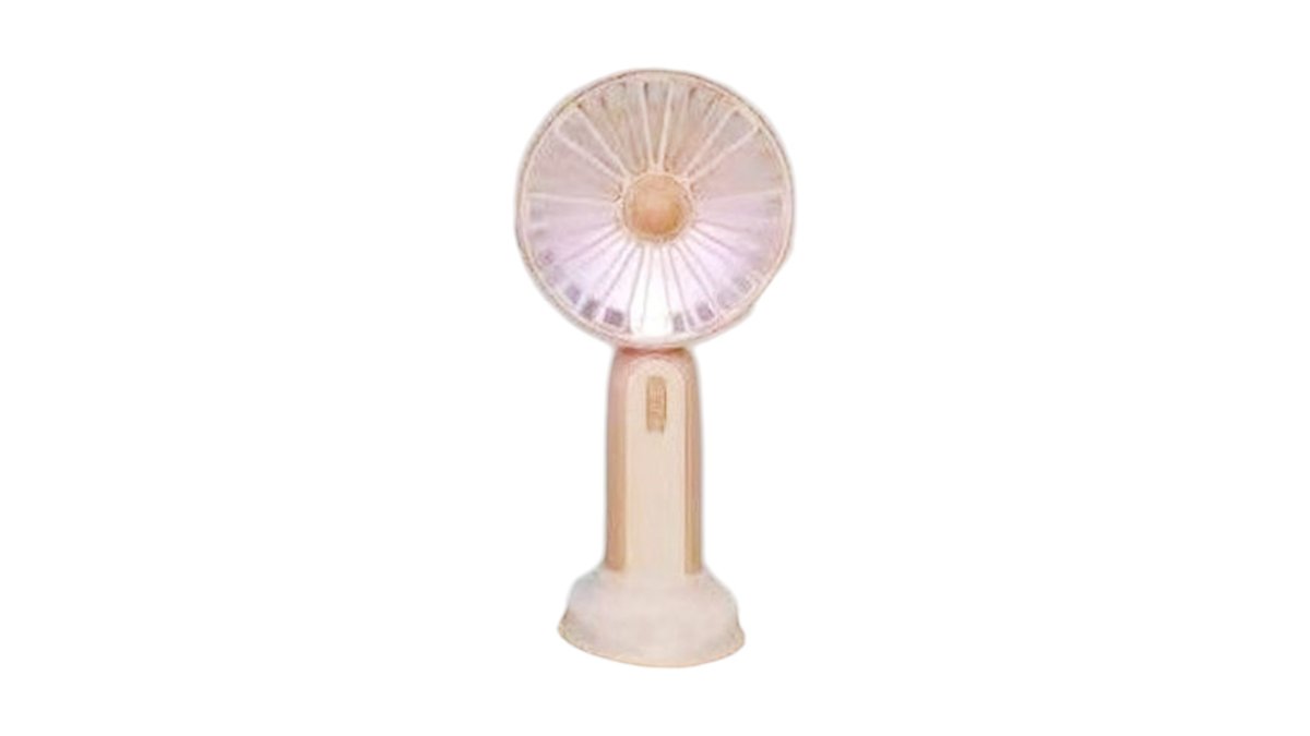 Mini fan with light BROWN