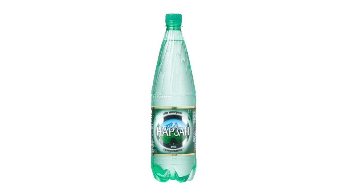 Вода НАРЗАН Минеральная газированная 1л п/у