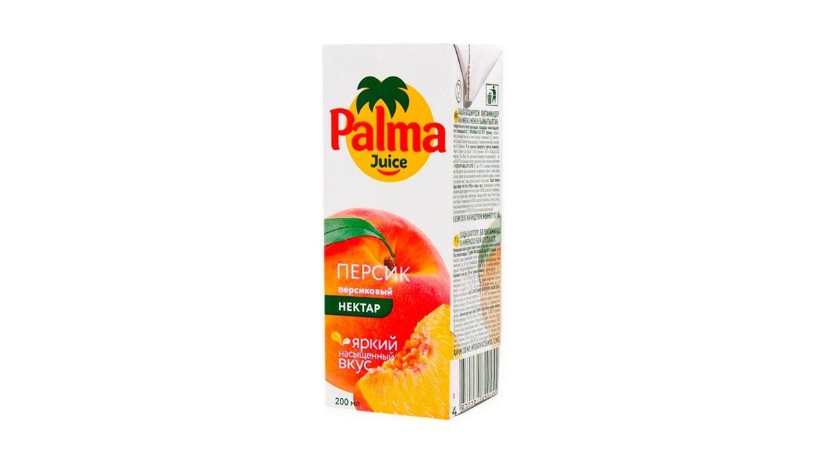 Palma, сок palma 0,2л персик, шт.