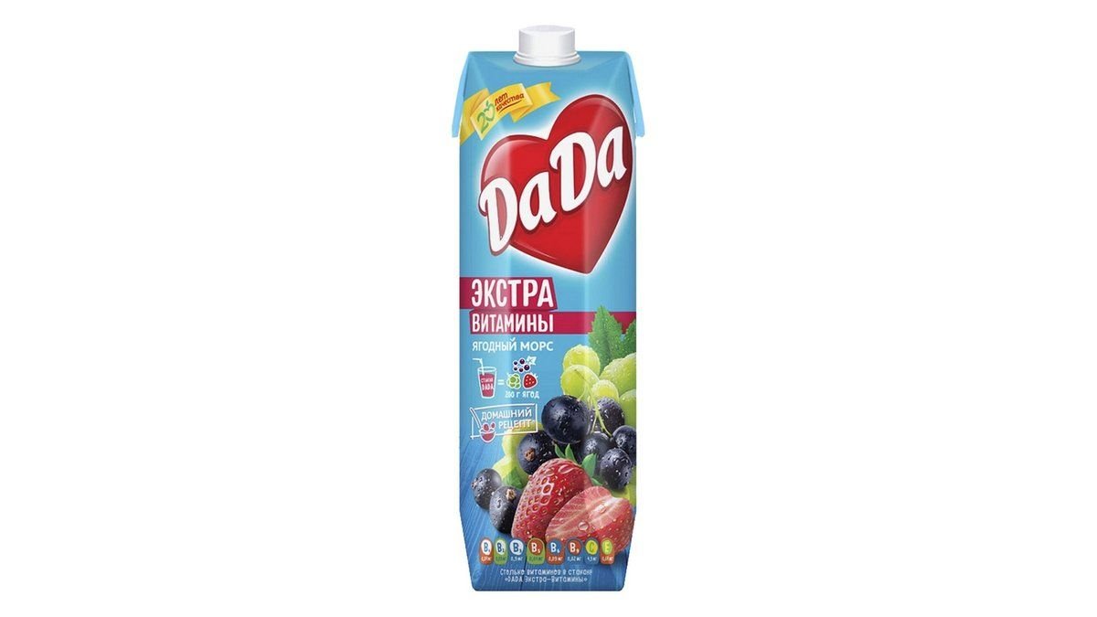 Сок DaDa Экстра-Витамины ягодный морс 0,95 л