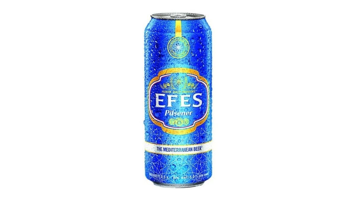 Пиво EFES Pilsener 0,9л ж/б