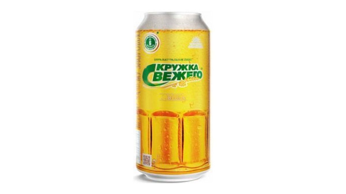 Пиво КРУЖКА СВЕЖЕГО Мягкое 0,9л ж/б