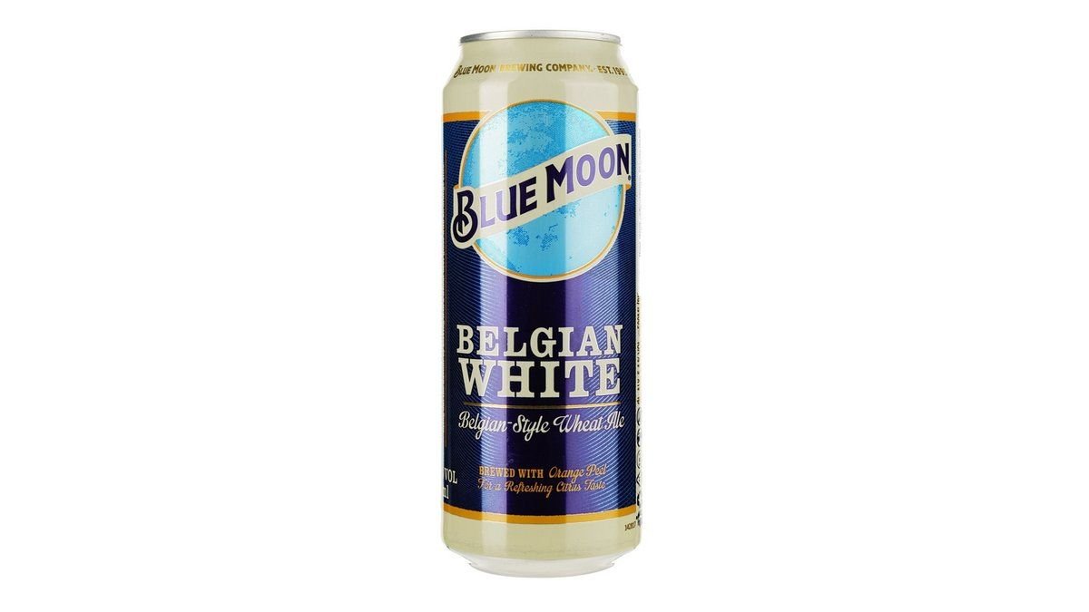 Пиво blue moon 0,5л светлое нефильтрованное жб