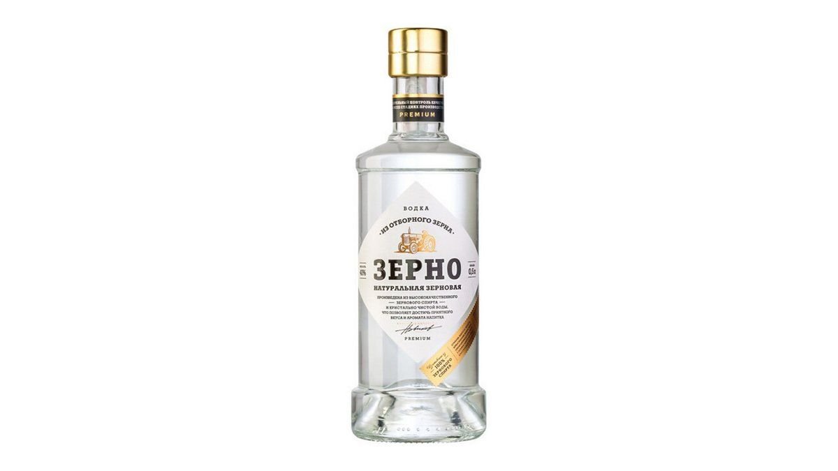 Водка зерно 40% 0.5 л