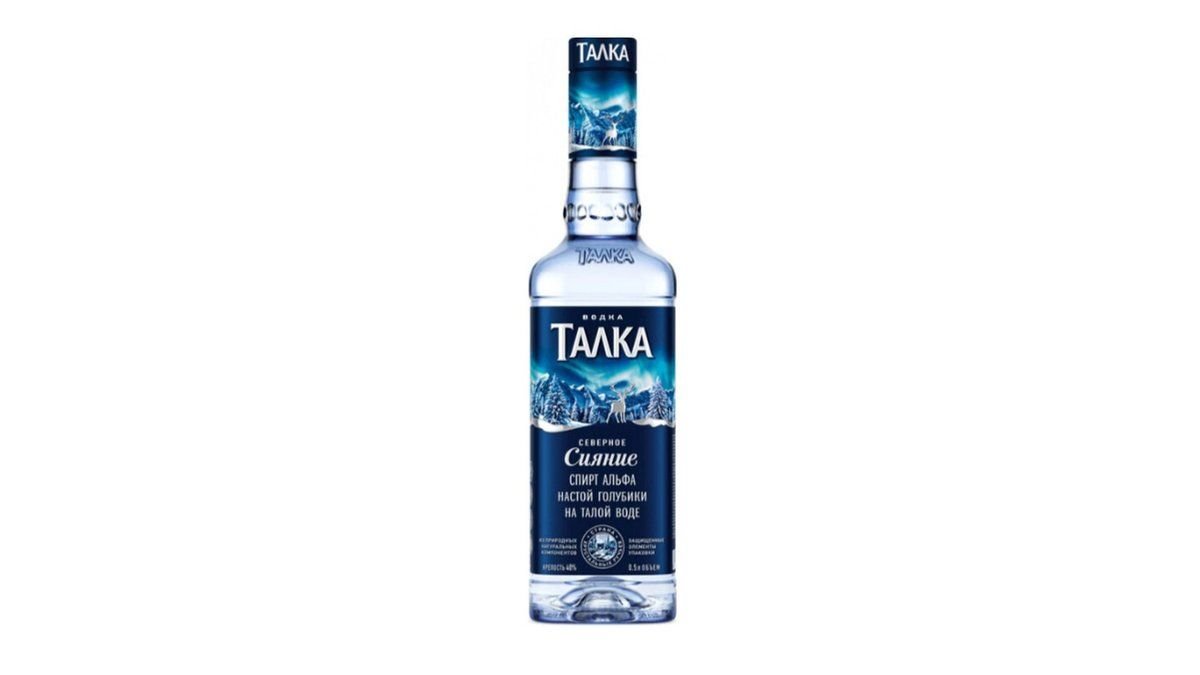 Водка Талка северное сияние 40% 0.5 л
