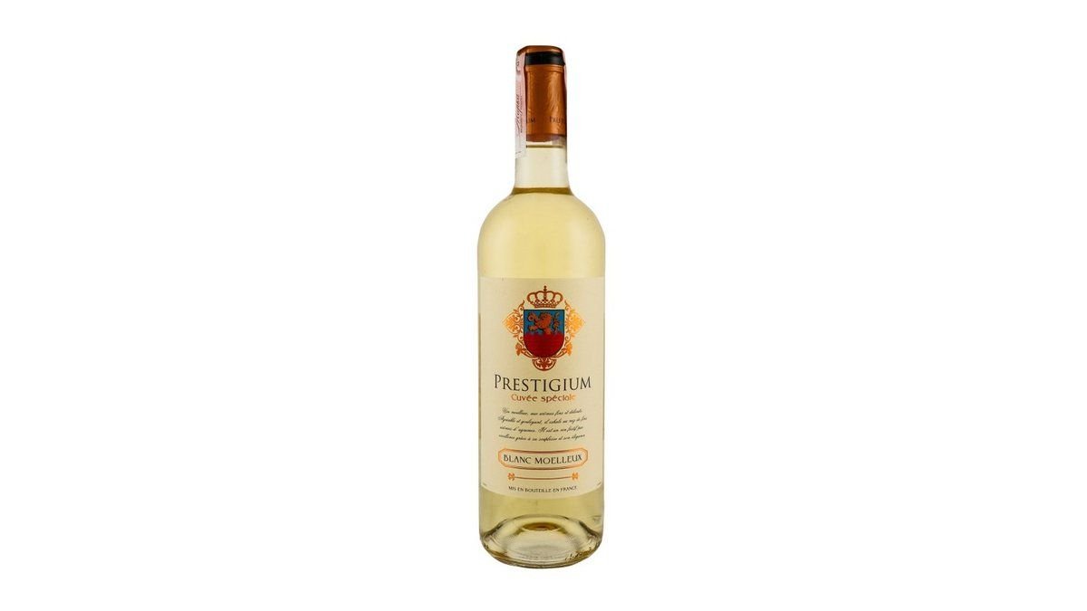 Вино prestigiu 0,75л blanc moelleux бел.полусладк