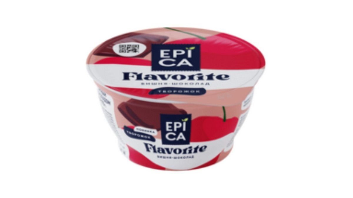 Творожок epica flavorite 130гр вишня шоколад
