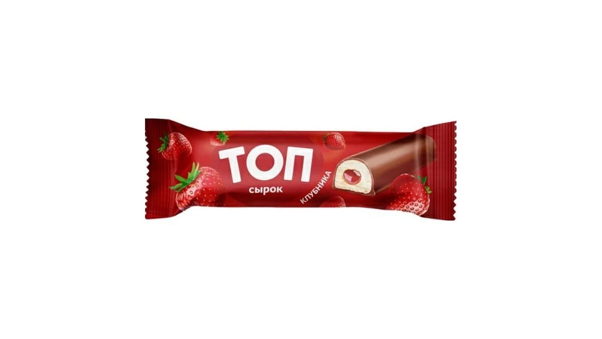 Сырок творожный Савушкин топ клубника 20%, 40г