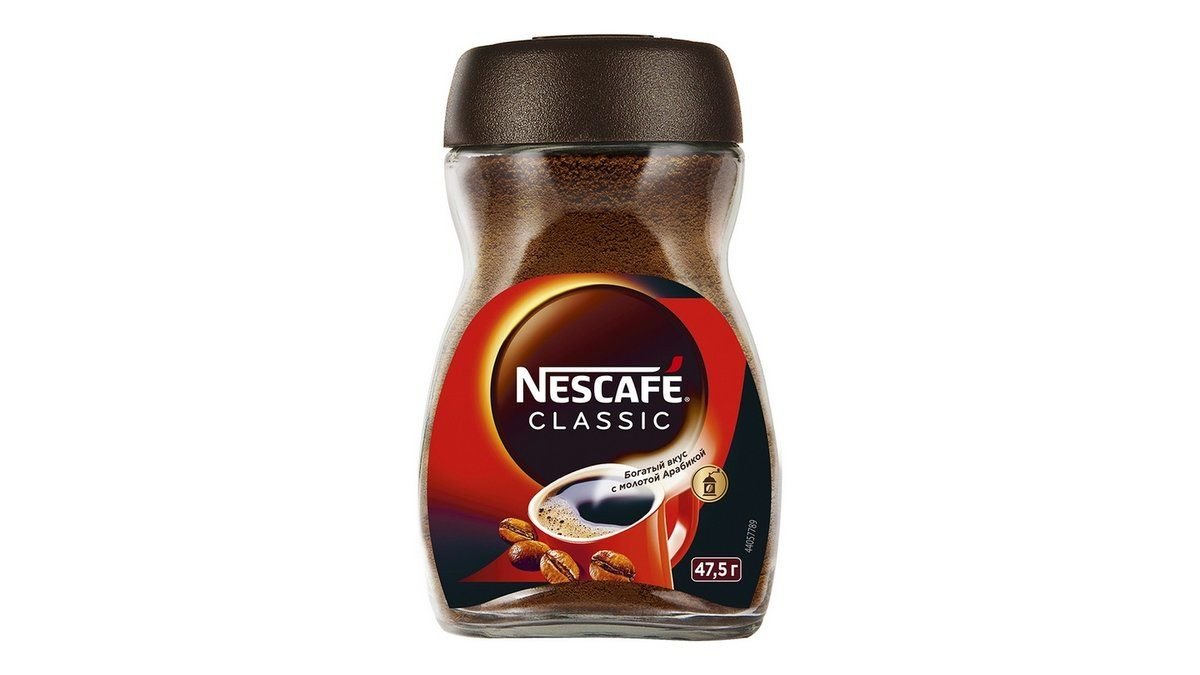 Кофе Nescafe Classic с арабикой растворимый 47 г