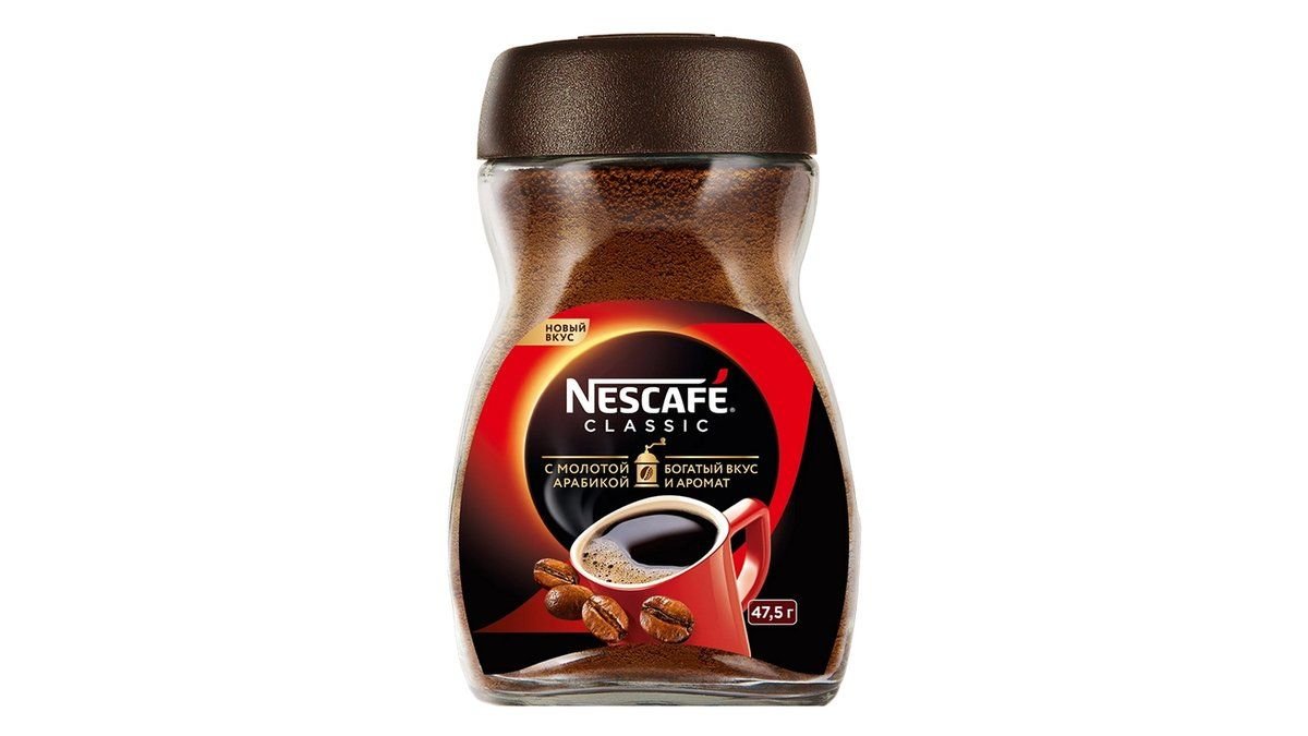 Кофе Nescafe Classic с арабикой растворимый 95 г