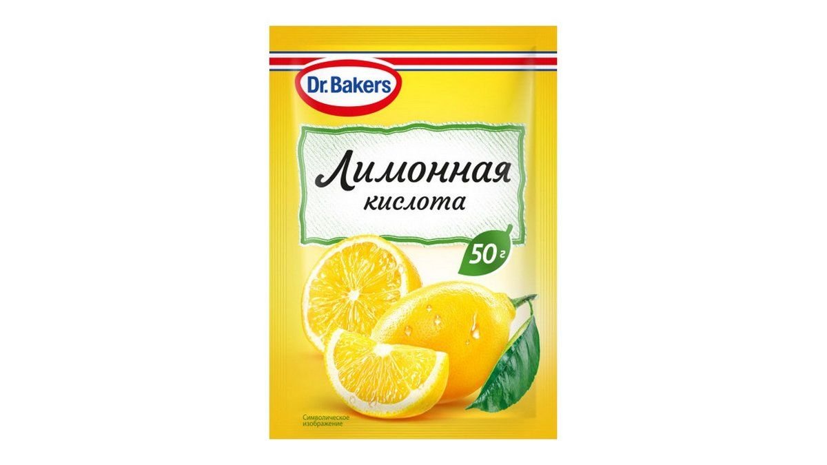 Кислота лимонная dr. bakers dr. bakers 50 г