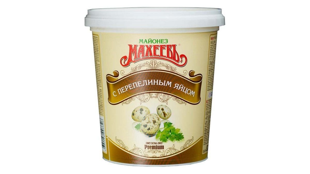 Майонез Махеев С перепелиным яйцом 50,5% 800г