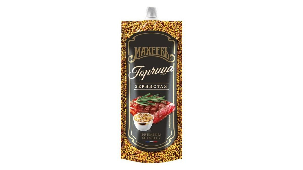 Горчица МАХЕЕВЪ Зернистая 140г м/у