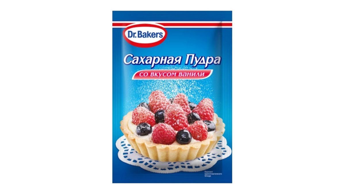 Сахарная пудра dr.bakers 80гр со вкусом ванили