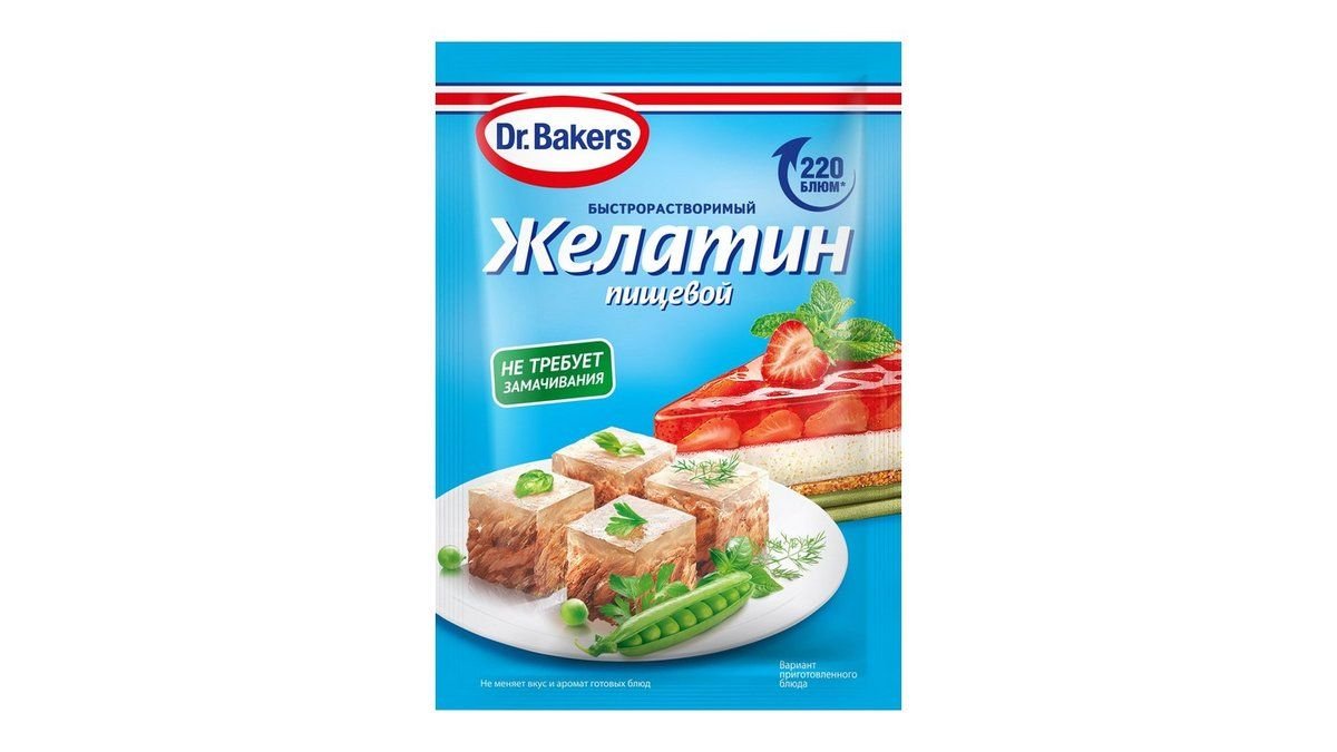 Желатин пищевой Dr. Bakers 30 г