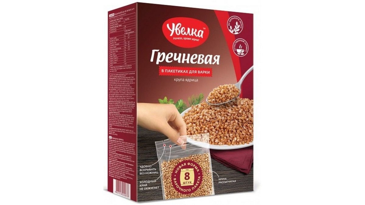 Увелка, крупа увелка 5*80 гр., гречневая, шт.