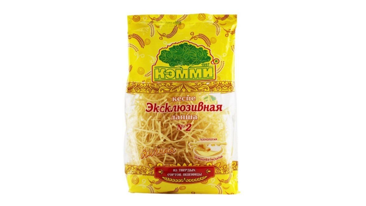 Лапша КЭММИ Эксклюзивная яичная №4 200г м/у