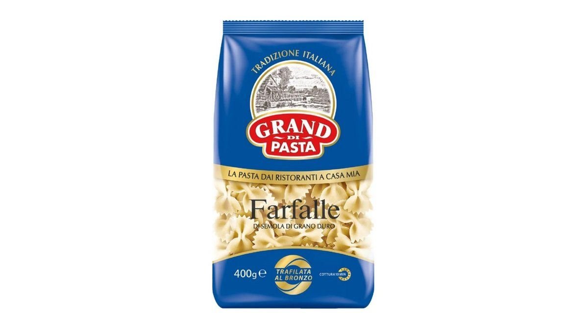 Макароны GRAND DI PASTA Фарфалле 400г м/у
