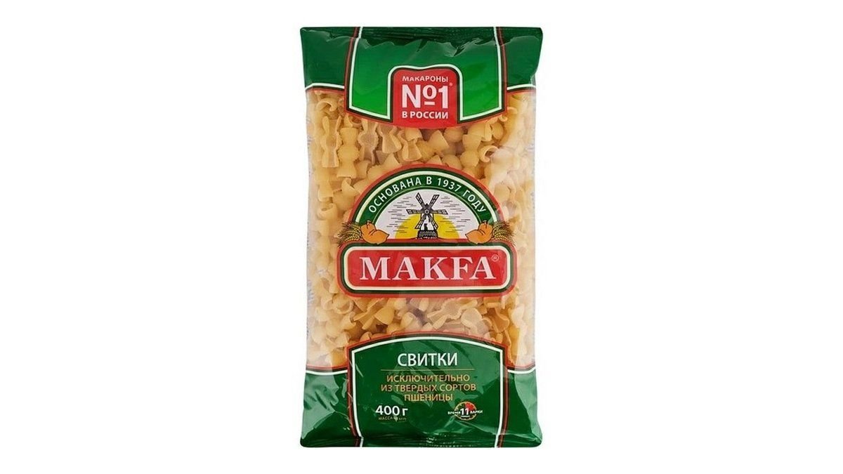 Макароны макфа 400гр свитки