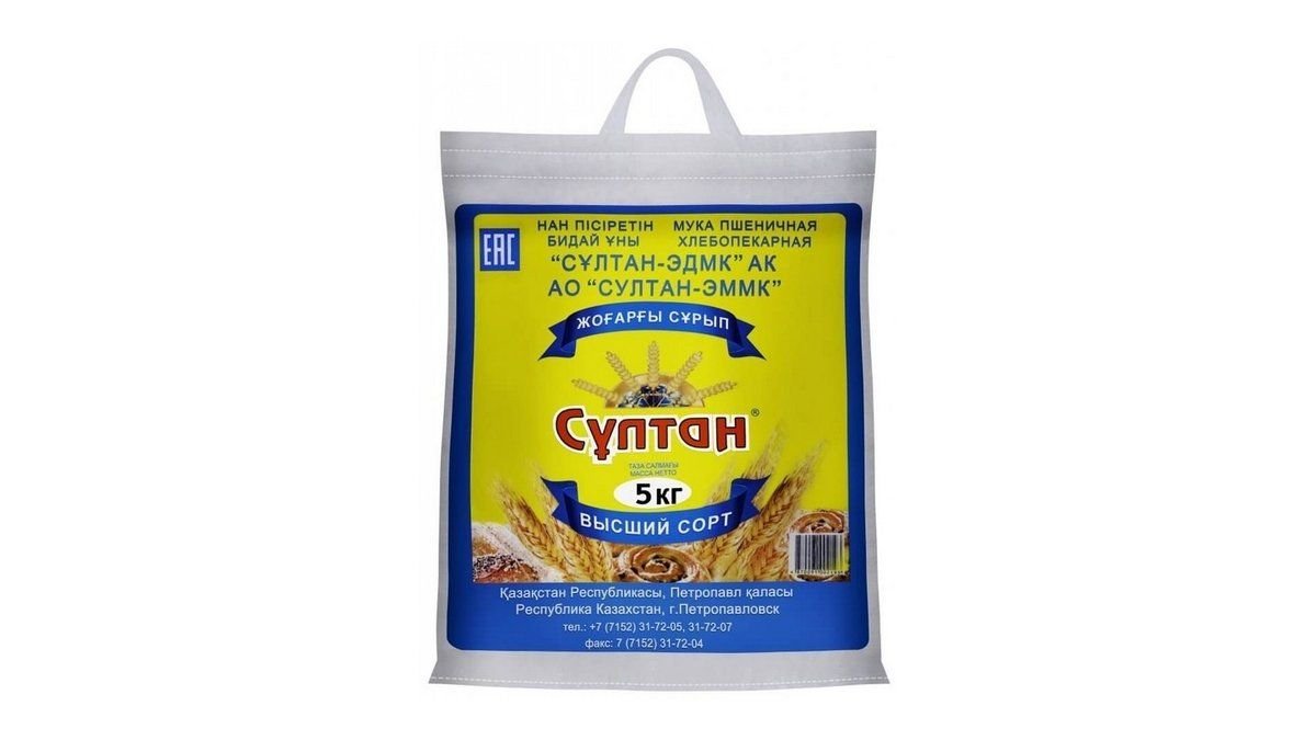 Мука Султан пшеничная высший сорт 5 кг