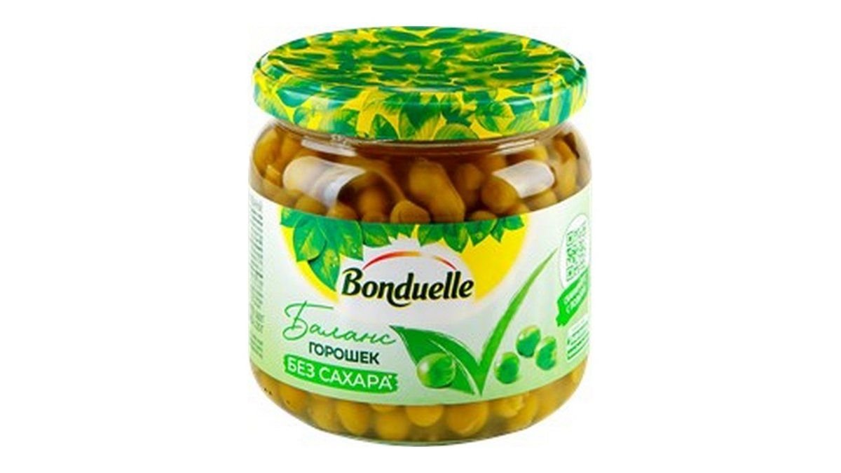Горошек Bonduelle зеленый органический 350 мл