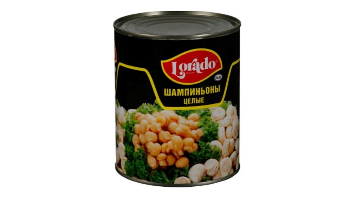 Шампиньоны Lorado целые 850 мл