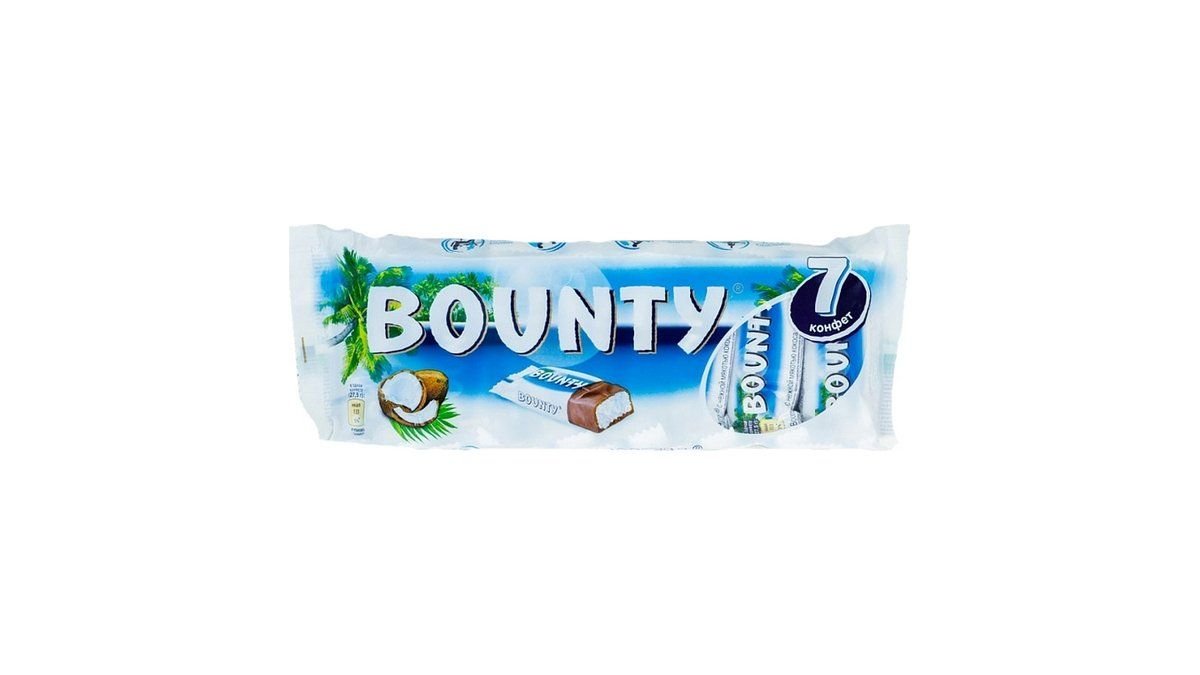 Батончик Bounty шоколадный 6 шт по 27.5 г